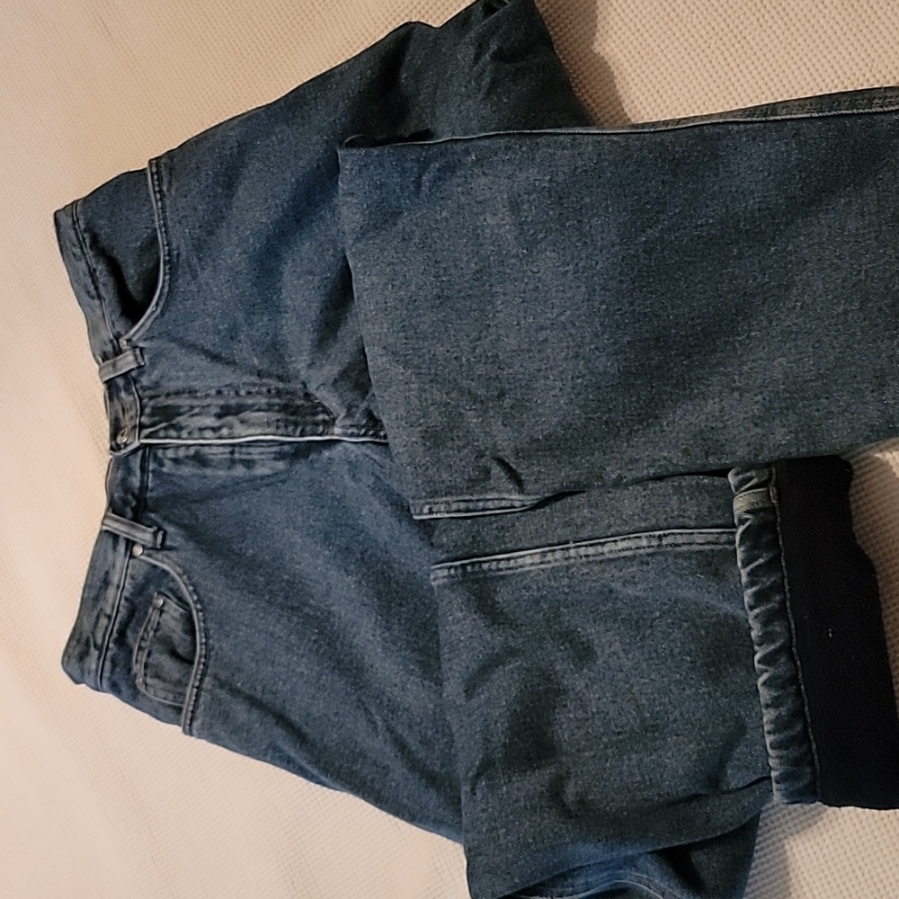 Men's fleece lined carpenter jeans